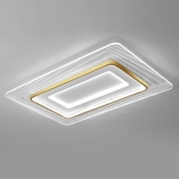 Plafoniera da soffitto rettangolare a filo in acrilico ultrasottile