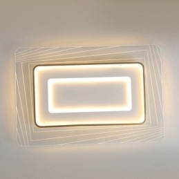 Plafoniera da soffitto rettangolare a filo in acrilico ultrasottile