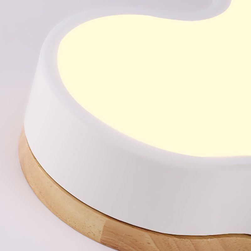 Plafoniera LED a nuvola in acrilico da soffitto, montaggio a filo, per bambini