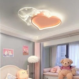 Plafoniera a filo LED a forma di cuore Modern Lights per ragazza 58 x 40 cm
