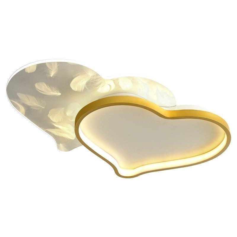 Plafoniera a filo LED a forma di cuore Modern Lights per ragazza 58 x 40 cm