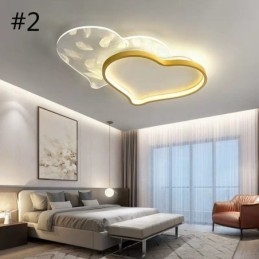 Plafoniera a filo LED a forma di cuore Modern Lights per ragazza 58 x 40 cm