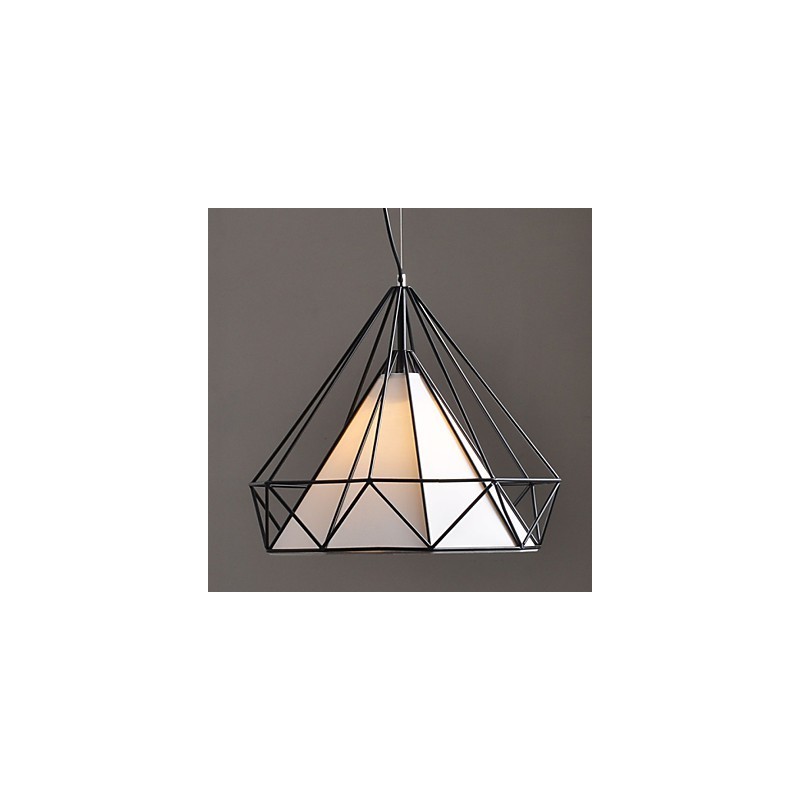 Lampadario moderno contemporaneo a 1 luce cromato in metallo