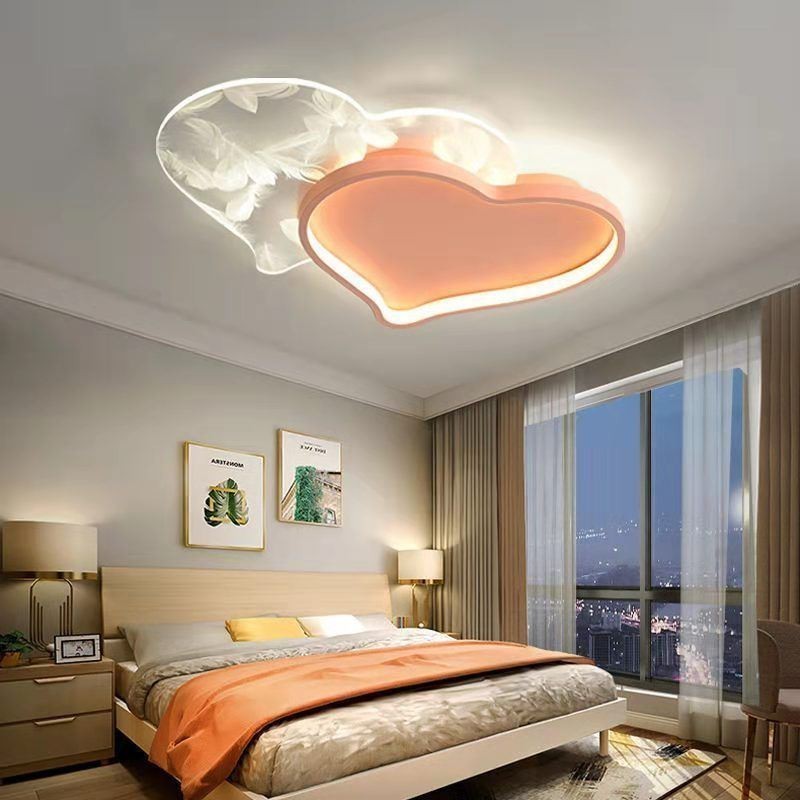 Plafoniera a filo LED a forma di cuore Modern Lights per ragazza 58 x 40 cm