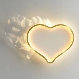 Plafoniera a filo LED a forma di cuore Modern Lights per ragazza 58 x 40 cm