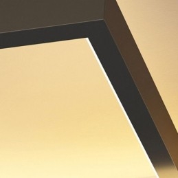 Plafoniera moderna quadrata in acrilico a montaggio a filo