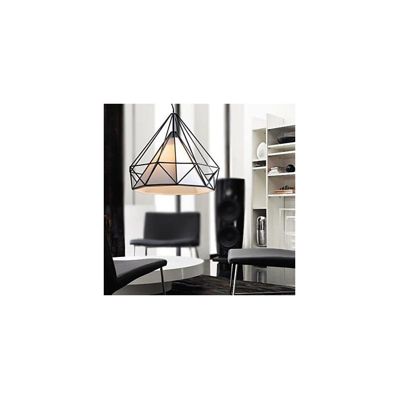 Lampadario moderno contemporaneo a 1 luce cromato in metallo
