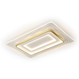 Plafoniera LED ultrasottile rettangolare in acrilico da montaggio a filo 90×60×8 cm