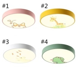 Plafoniera LED per bambini con animali e cartoni animati 24W/36W 40x8 cm/50x8 cm