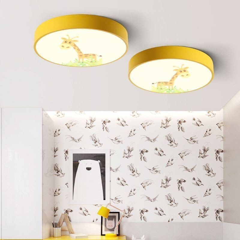 Plafoniera LED per bambini con animali e cartoni animati 24W/36W 40x8 cm/50x8 cm