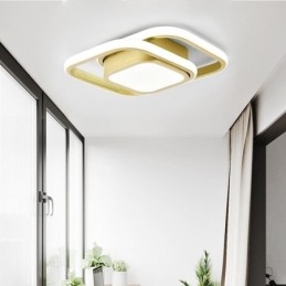 Plafoniera LED moderna quadrata 3 luci 36 W