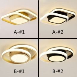 Plafoniera LED moderna quadrata 3 luci 36 W
