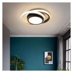 Plafoniera LED moderna quadrata 3 luci 36 W