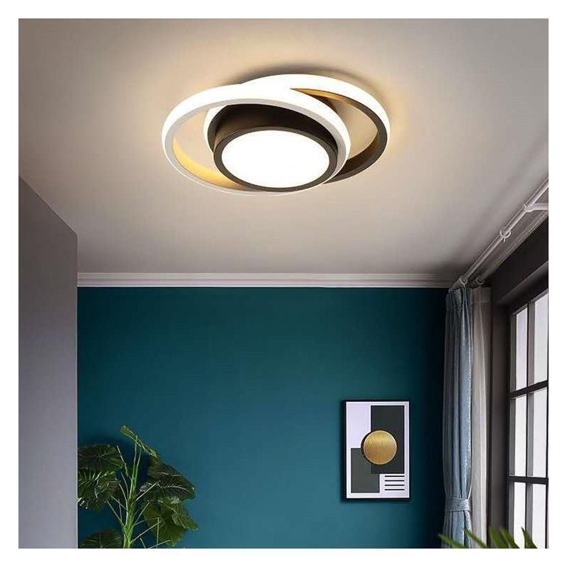 Plafoniera LED moderna quadrata 3 luci 36 W