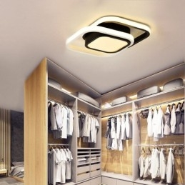 Plafoniera LED moderna quadrata 3 luci 36 W
