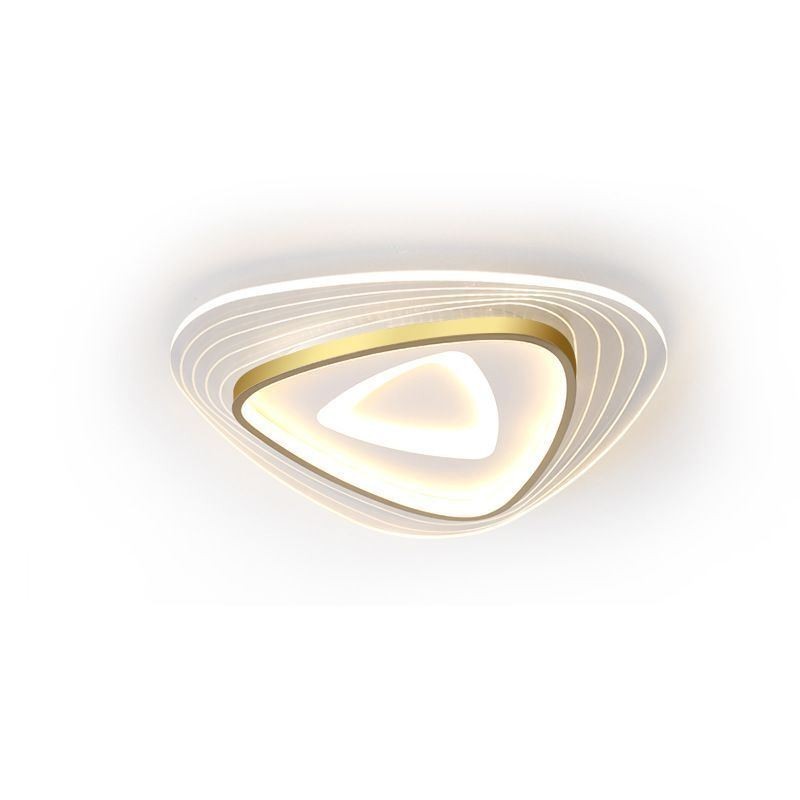 Plafoniera triangolare a filo LED moderna 36 W 2 luci 55 x 55 x 6 cm