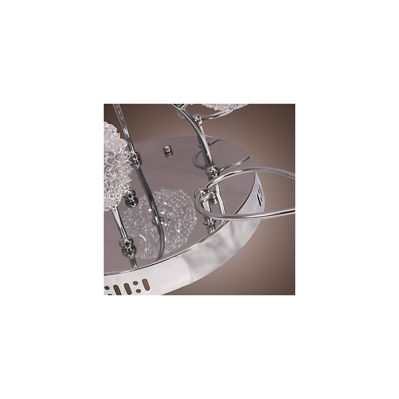 Lampada da soffitto a filo G4 12 luci in ferro con paralumi in alluminio