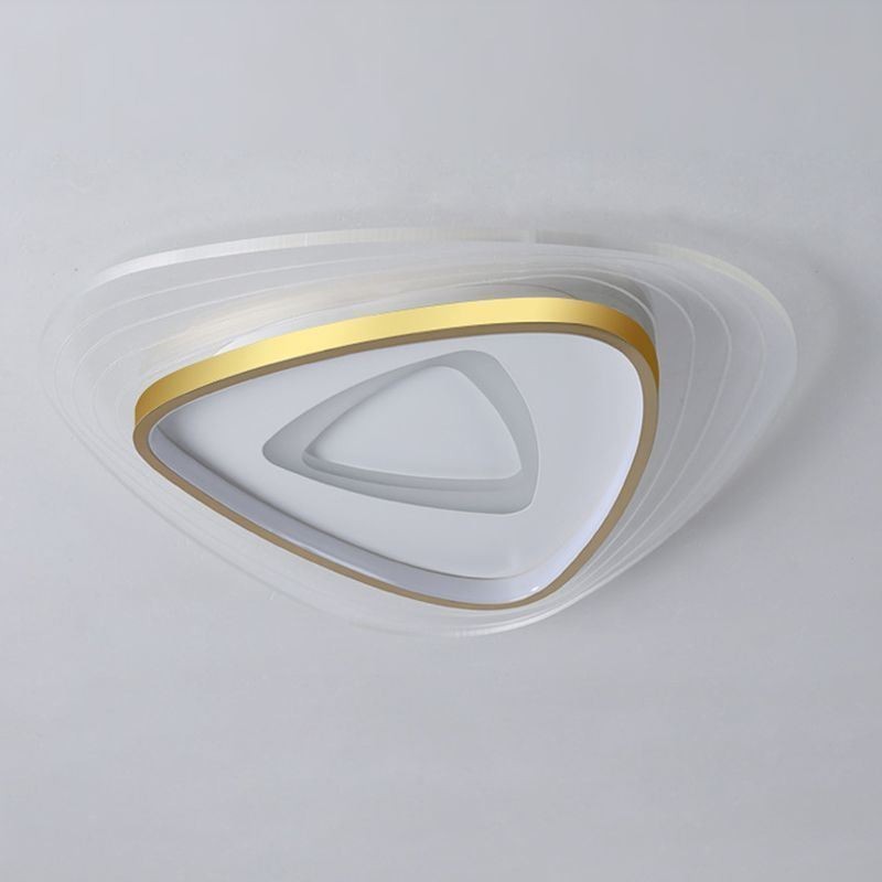 Plafoniera triangolare a filo LED moderna 36 W 2 luci 55 x 55 x 6 cm