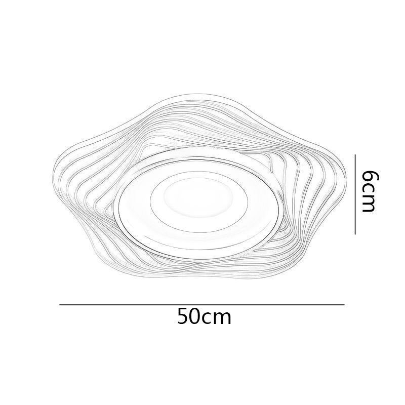 Plafoniera LED a stella da soffitto a filo 36 W