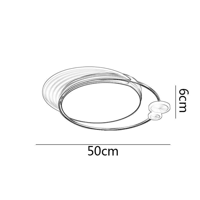 Plafoniera LED a filo con telecomando 36 W 50 x 6 cm