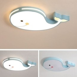 Plafoniera LED dimmerabile a filo con motivo delfino per bambini 36 W 60 x 36 x 5 cm