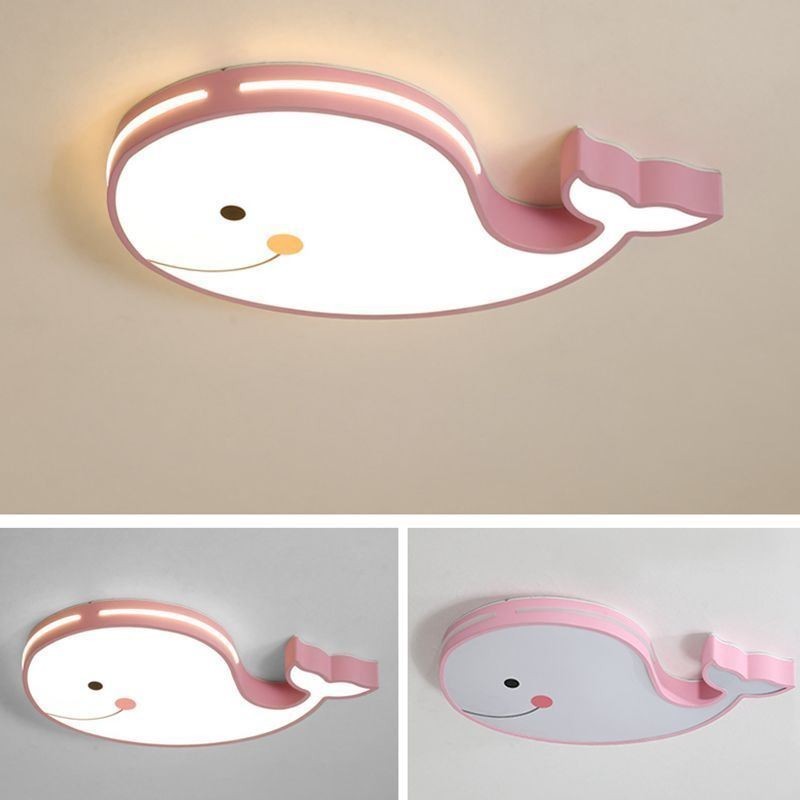 Plafoniera LED dimmerabile a filo con motivo delfino per bambini 36 W 60 x 36 x 5 cm
