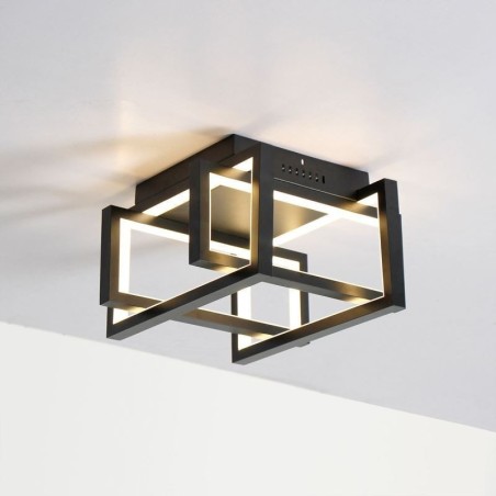 Plafoniera smart WiFi a filo LED 4 luci 40 W 3200 lm 30 x 30 x 18 cm