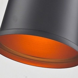 Lampadario mini moderno contemporaneo in metallo nero
