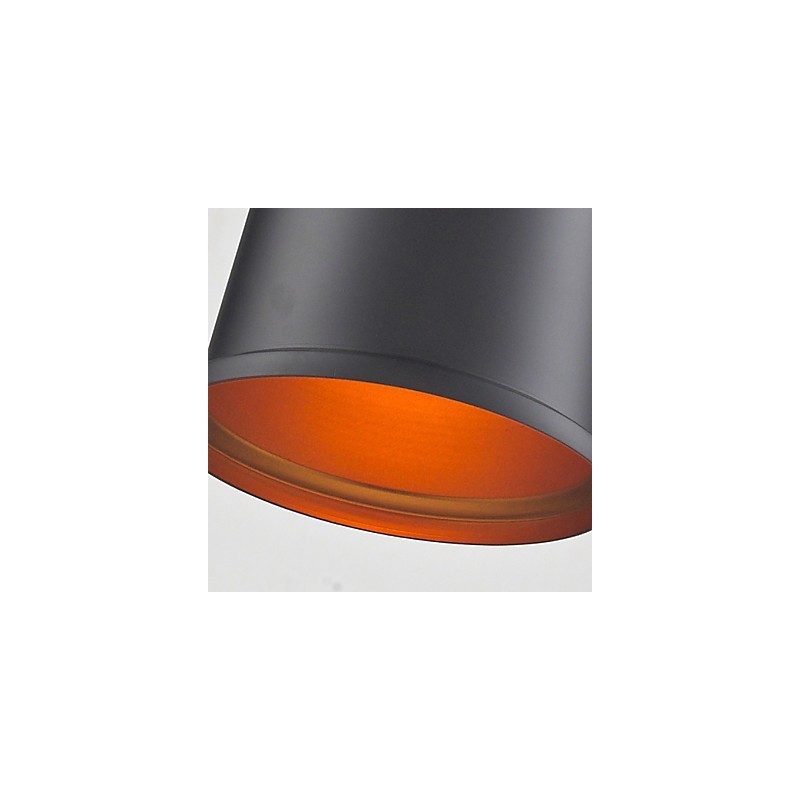 Lampadario mini moderno contemporaneo in metallo nero
