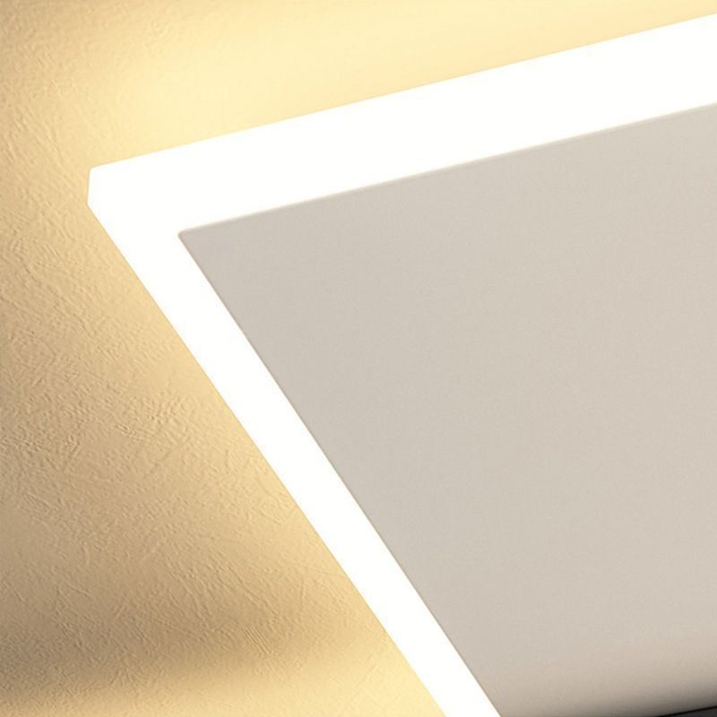 Plafoniera quadrata LED da soffitto a filo 4/6 luci 52W/132W 50x50x7 cm/105x100x7 cm