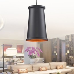 Lampadario mini moderno contemporaneo in metallo nero