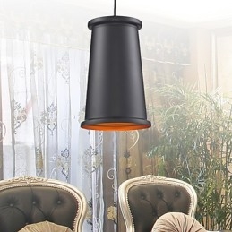 Lampadario mini moderno contemporaneo in metallo nero