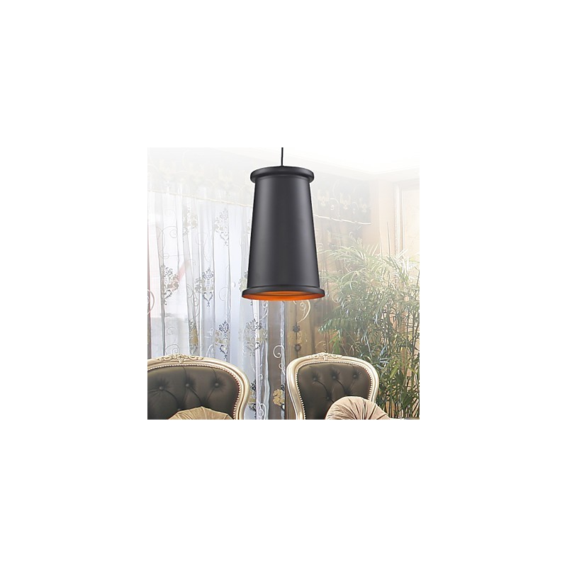 Lampadario mini moderno contemporaneo in metallo nero