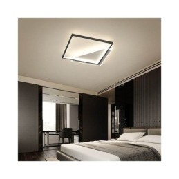 Plafoniera LED moderna a filo 2 luci 40/45 W 40x40x6 cm o 50x50x6 cm