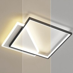 Plafoniera LED moderna a filo 2 luci 40/45 W 40x40x6 cm o 50x50x6 cm