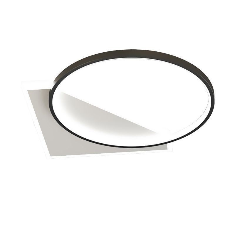 Plafoniera LED moderna a filo 2 luci 40×40×6 cm