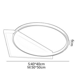 Plafoniera LED moderna a filo 2 luci 40×40×6 cm