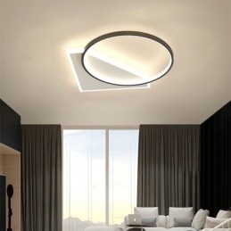 Plafoniera LED moderna a filo 2 luci 40×40×6 cm