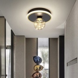 Lampada da soffitto a filo LED moderna 2 luci 25×25×17 cm