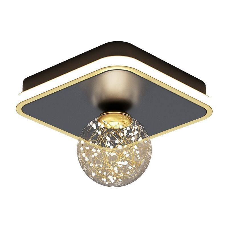 Lampada da soffitto a filo LED moderna 2 luci 25×25×17 cm