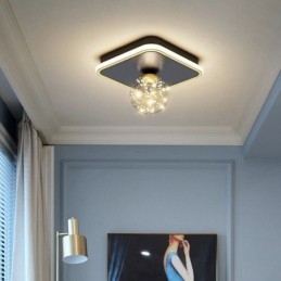 Lampada da soffitto a filo LED moderna 2 luci 25×25×17 cm