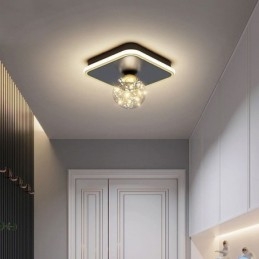 Lampada da soffitto a filo LED moderna 2 luci 25×25×17 cm