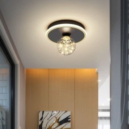 Lampada da soffitto a filo LED moderna 2 luci 25×25×17 cm
