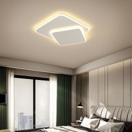 Plafoniera da incasso quadrata doppia LED
