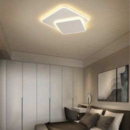 Plafoniera da incasso quadrata doppia LED