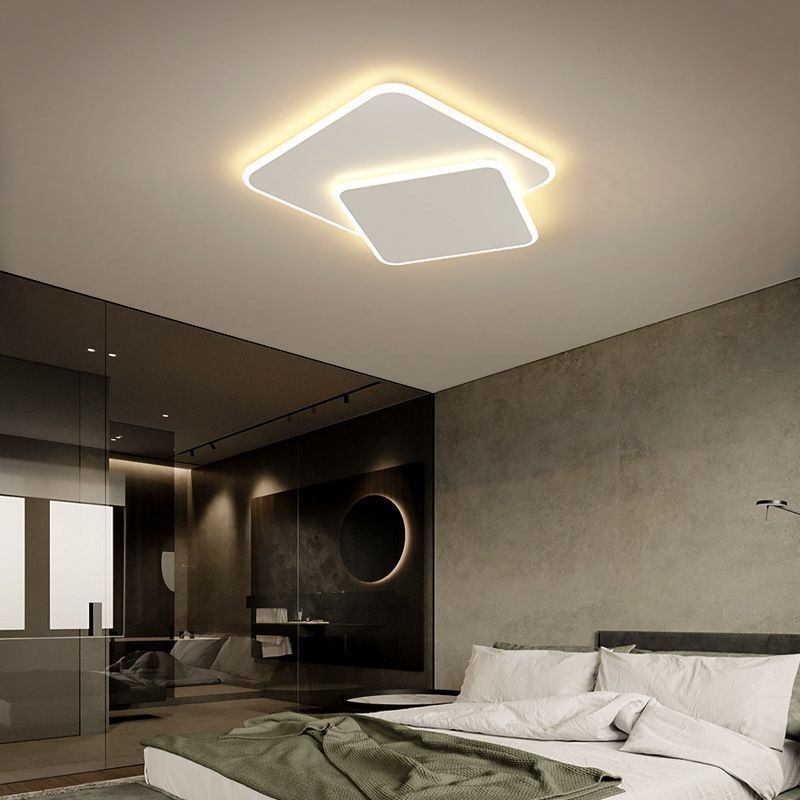 Plafoniera da incasso quadrata doppia LED
