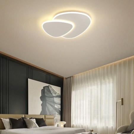 Plafoniera a filo doppio triangolo LED moderna