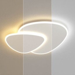 Plafoniera a filo doppio triangolo LED moderna