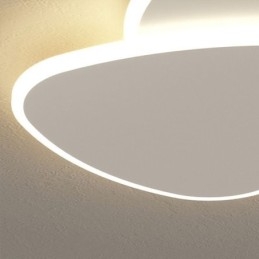 Plafoniera a filo doppio triangolo LED moderna