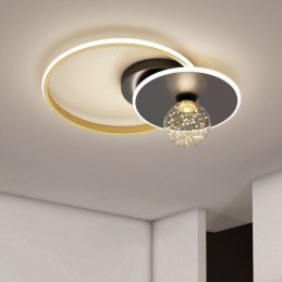 Plafoniera a filo moderna minimalista 3 luci LED con lampadina inclusa